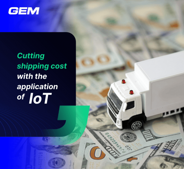 Cutting shipping cost with the application of IoT