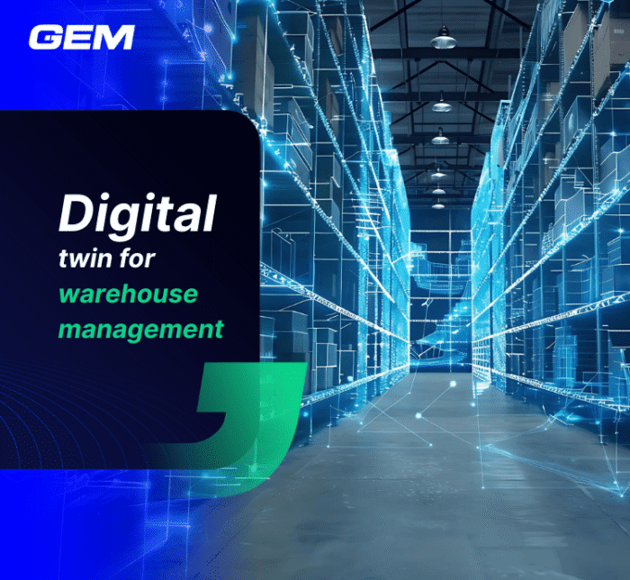 Digital twin for warehouse management