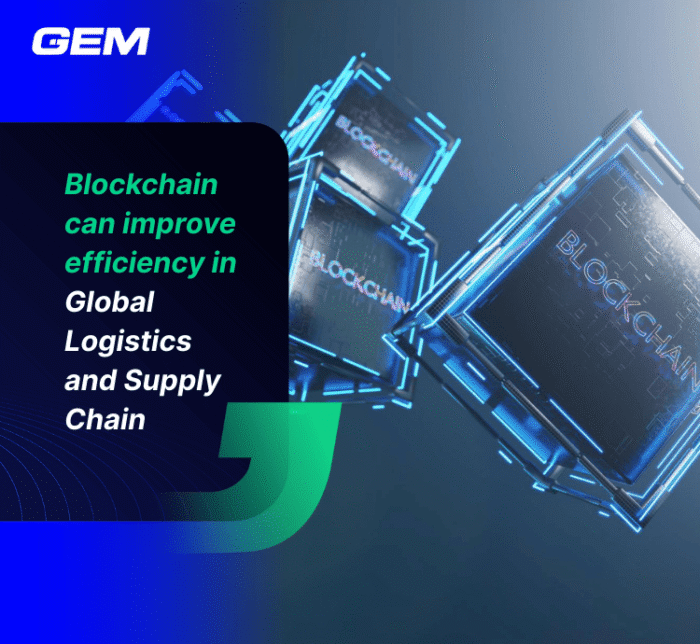 blockchain can improve efficiency in Global Logistics and Supply Chain