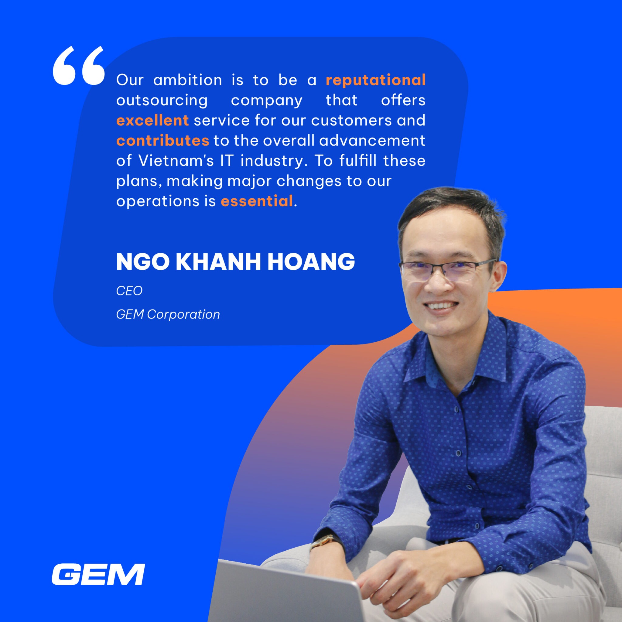 CEO Ngo Khanh Hoang shares his thoughts on GEM's 8th birthday