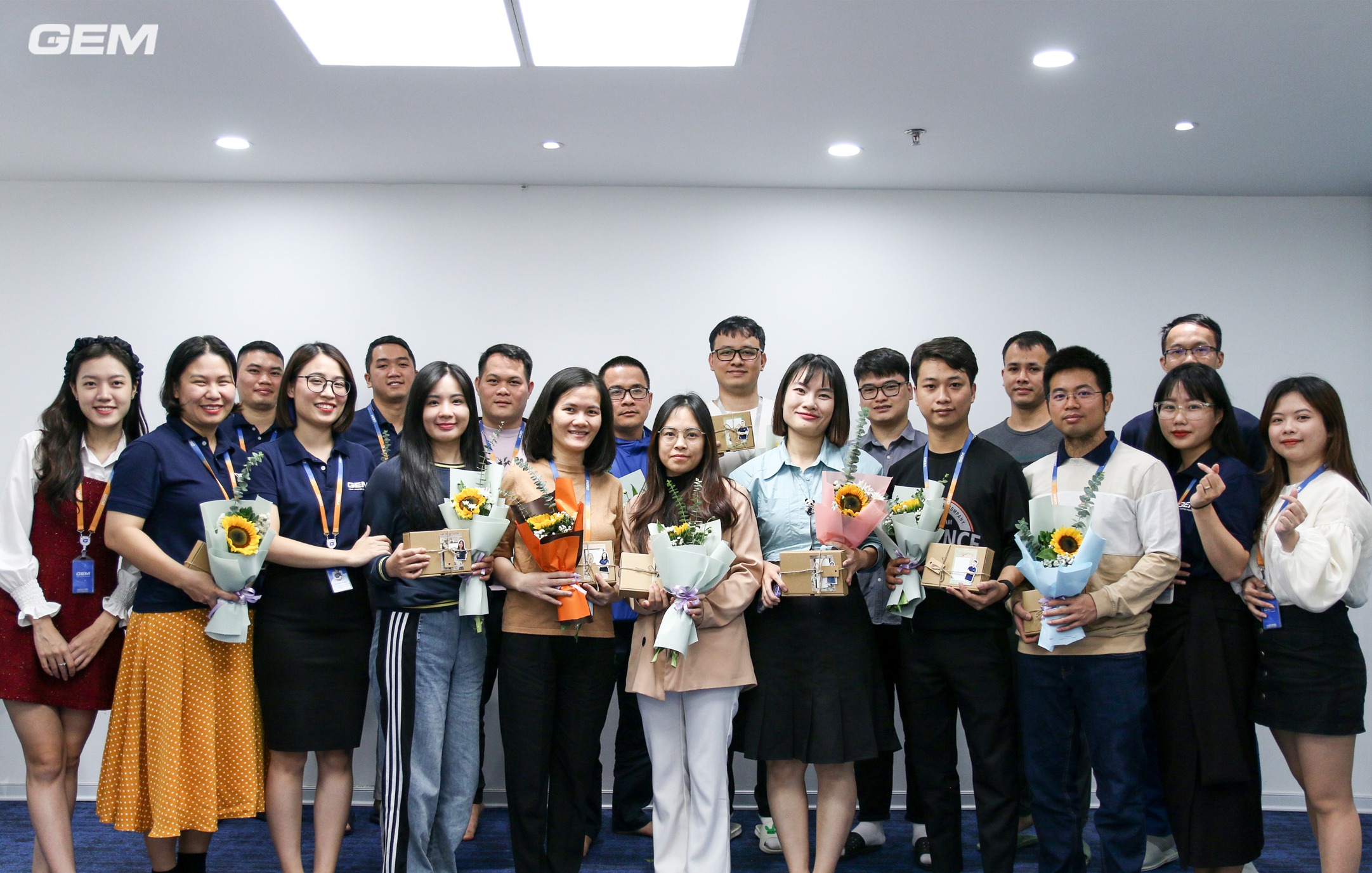 GEM's internal mentors celebrating Vietnamese Teacher's Day