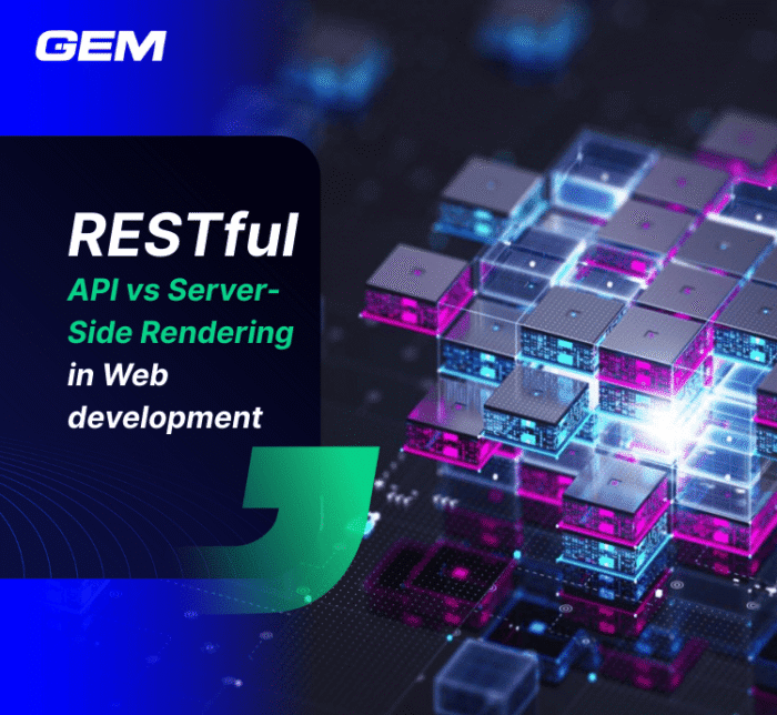 RESTful API vs Server Side Rendering in Web development