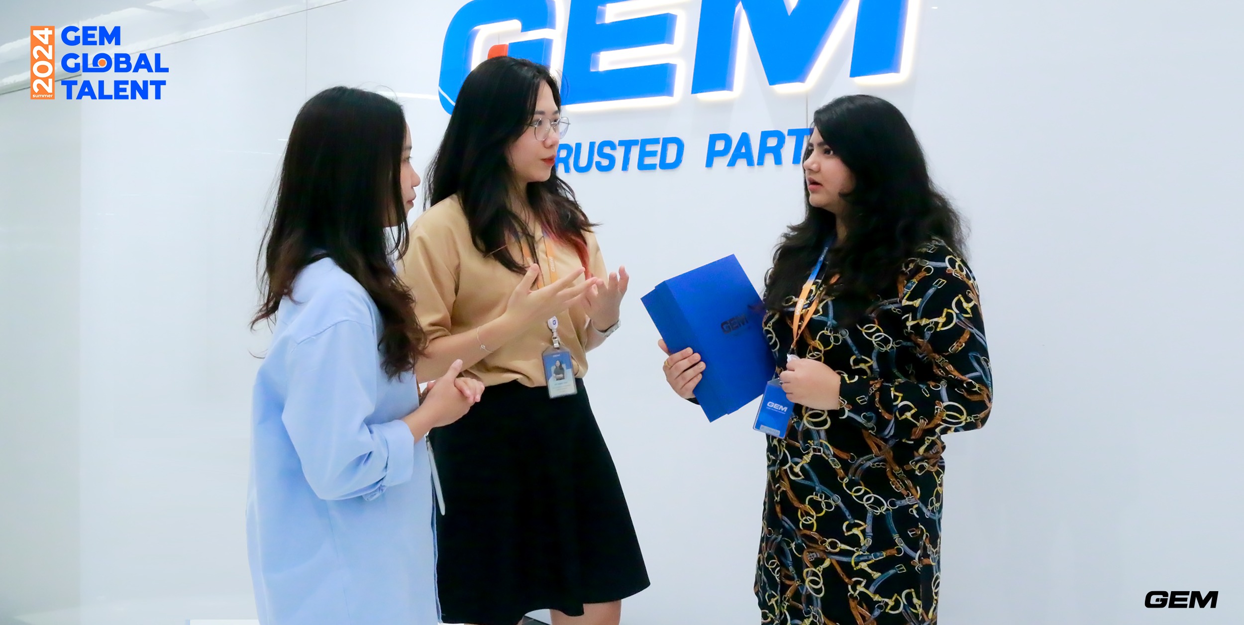 Vrushali on her first day at GEM Corporation as a Marketing Intern