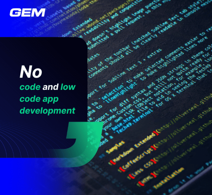 No code and low code app development