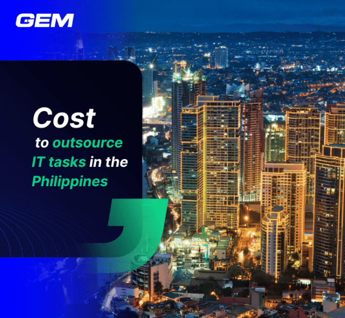 cost to outsource IT tasks in the Philippines