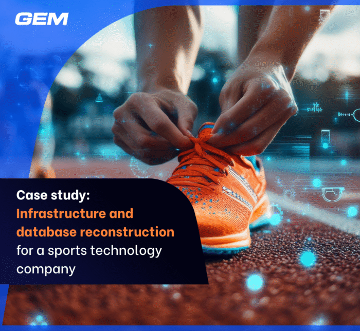 Infrastructure and database reconstruction for sport tech company
