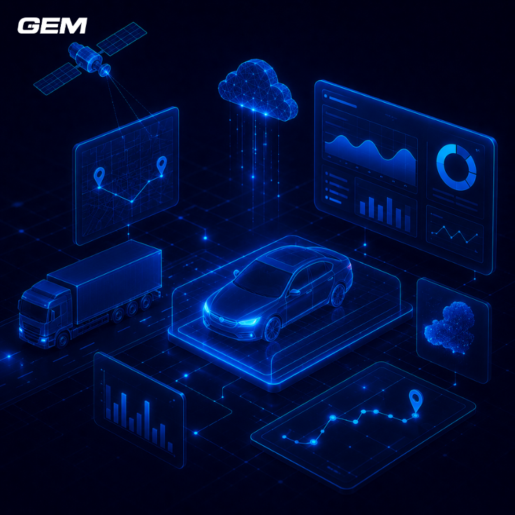 Vehicle tracking & emission analyzing system