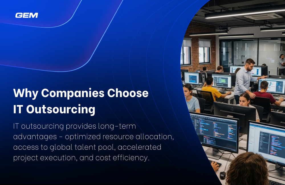 Top 8 outstanding IT outsourcing countries Thumb: IT outsourcing provides long-term advantages - optimized resource allocation, access to global talent pool, accelerated project execution, and cost efficiency.
