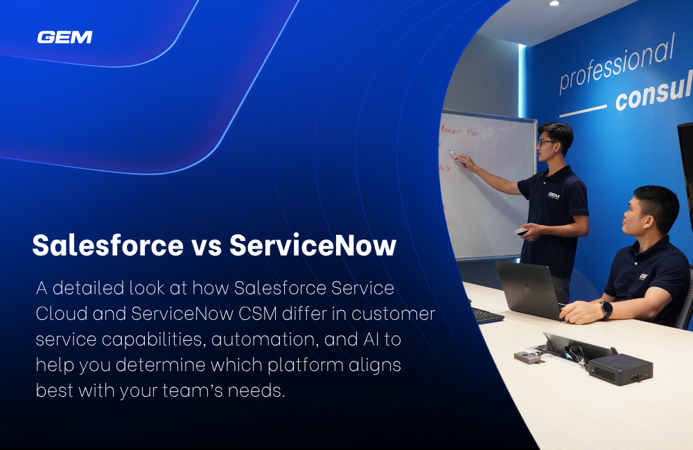 Choosing between Salesforce Service Cloud and ServiceNow comes down to how your organization defines “service.”
