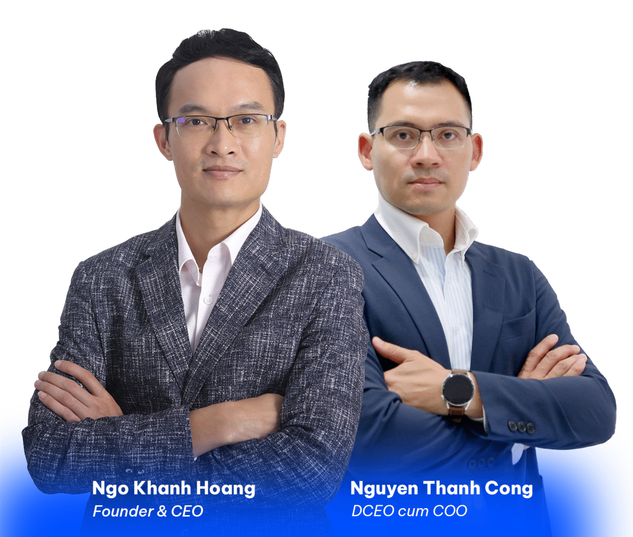 Nguyen Thanh Cong DCEO cum COO Ngo Khanh Hoang Founder & CEO