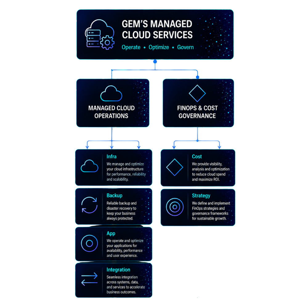 architecture - GEM's cloud msp & finops services